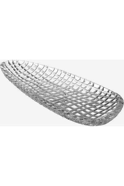 Alsaif Gallery Al Saif Gallery Max glass serving plate, 44x17.2 cm, oval - transparent