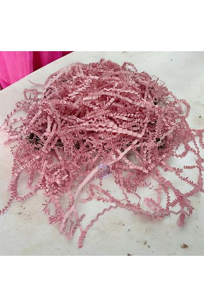 HUR-AY PACK 100 g Zigzag Pelur - Pink Cropped Paper, Ornamental Filling Material