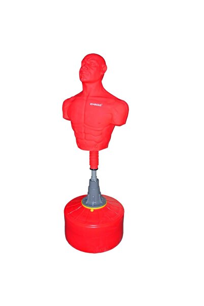 AVESSA 180 Cm Silikon Adam Şekilli Boks Standı Kırmızı Mb53024