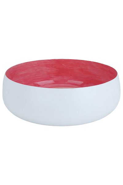 Alsaif Gallery Al Saif Gallery porcelain serving plate, round, deep, 9 x 28 cm - pink