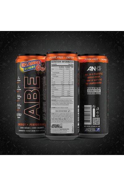 applied nutrition ABE Ultimate Pre Workout Drink, Orange Burst, Box of 12 Pieces