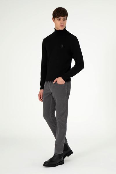 U.S. Polo Assn. Men's Anthracite Canvas Trousers 50291190 -Vr006