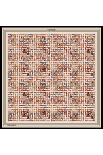 LA BOUTIQUE Φθινοπωρινό κασκόλ μοντέλο 1415-13-90X90