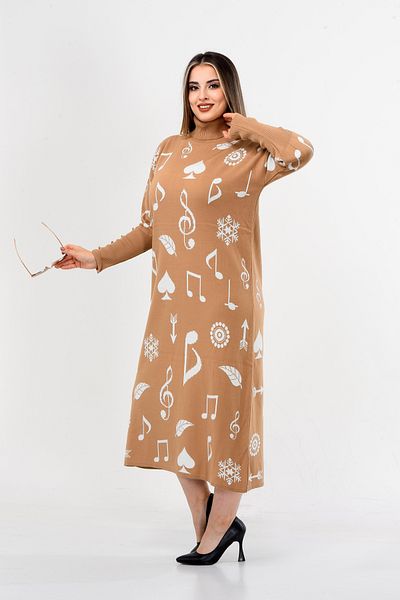 abawax ROCHIE DE TRICOTAJ CU Gât Pescar
