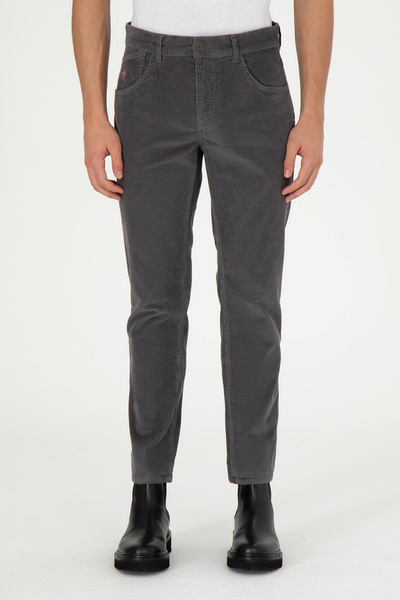 U.S. Polo Assn. Men's Anthracite Canvas Trousers 50291190 -Vr006