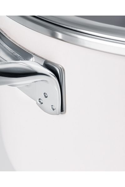 Madame Coco Titanium Enameled Bowl - White - 26 cm