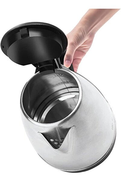 İMPEX Impex 1500W 1.8 L Stainless Steel Electric Kettle with Triple Thermostat & Heat Resistant Handle