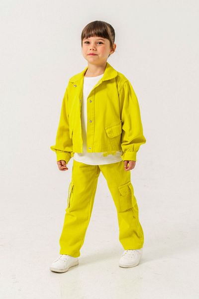 HAUSEkids 6-9 Years Old Sa Calobra Girl's 3-Piece Set - Acid Green