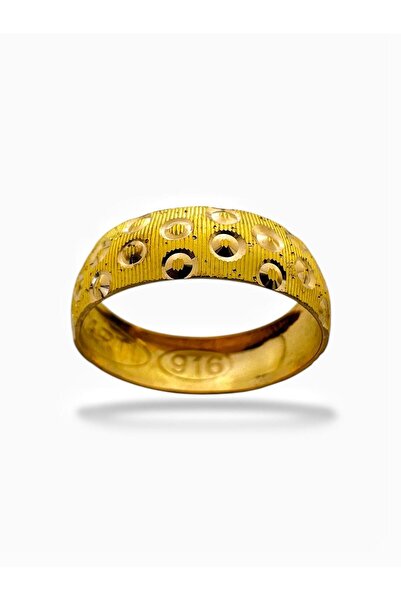MaGold 22 Ayar Altın 6 mm Bombeli Baloncuk Alyans Yüzük