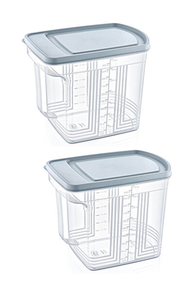 Tuppee Food Container with Matrix Handle 2.5 L (2 Pieces)