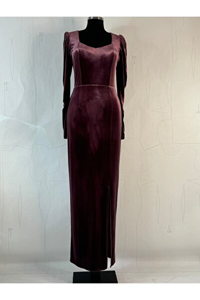 4 YOU TEKSTİL VE AKSESUAR Gulkurusu kadife spor abiye