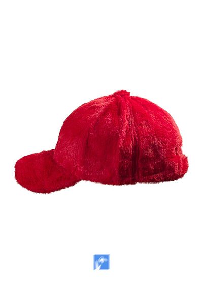 Kardelen Butik Denizli Imitation Rabbit Feather Quality Plush Baseball Cap