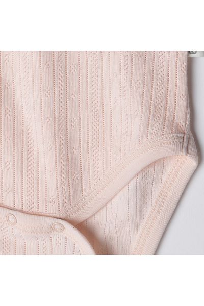 Bebetto 2-Piece Short Sleeve Bodysuit - Age 25, Pink