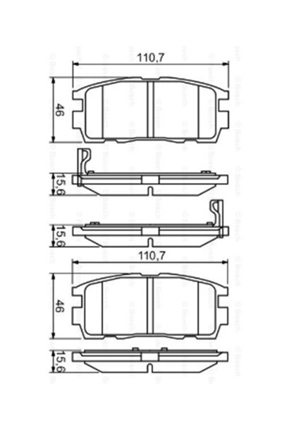 Bosch Disk Balata Opel Captiva, Antara Arka -