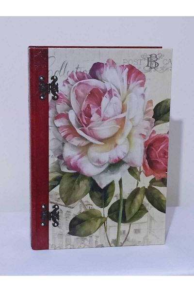 Altınyapı Hobi Market Wooden Decorative, Gift, Jewelry, Accessories Book Box 35X24X8.5 cm