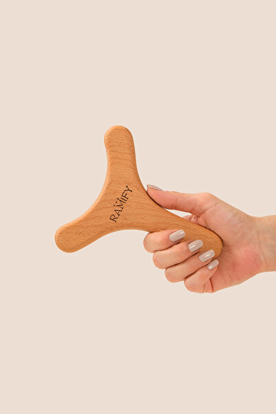 the ramify %100 Doğal Ahşap Masaj Tahtası Y Model