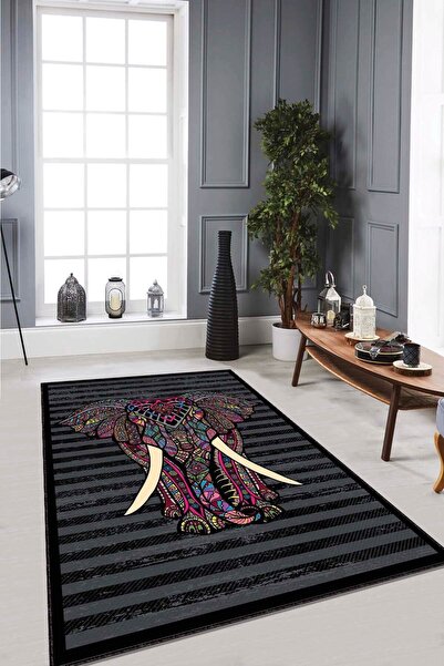 RugViva Kaymaz Tabanlı Makinede Yıkanabilir Halı Rv237 Filli