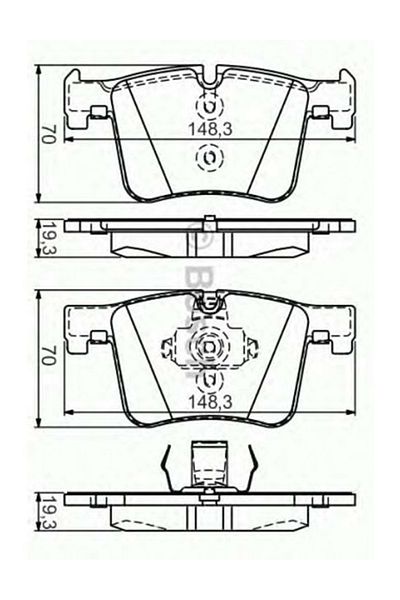 Bosch Bmw X4, X3, 3 Series Front Disk Pad