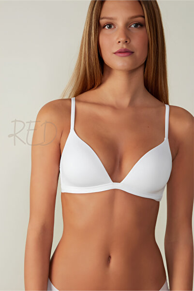 red iç giyim Polyamide Low-Cut Triangle Bra
