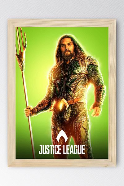 Saturn Pictură înrămată Justice League Aquaman - Pictură poster Justice League