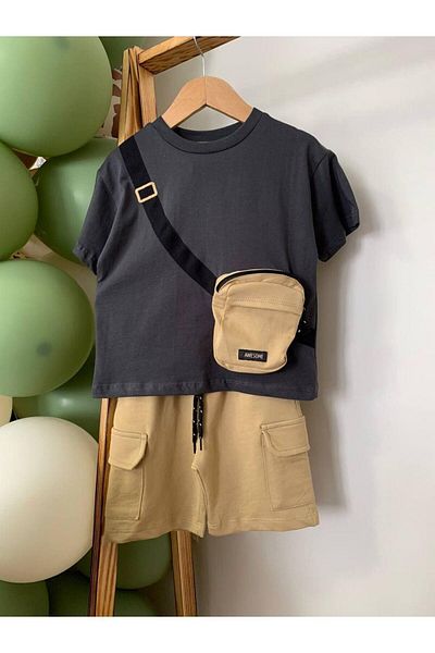 Morpembej La'Ciel Coffee Color Bag Top Set