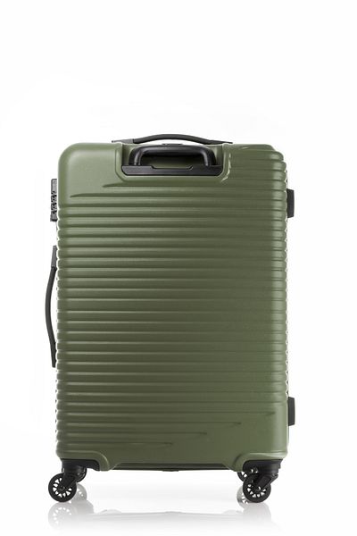American Tourister حقيبة سفر SKYPARK HARD Spinner متوسطة الحجم باللون الأخضر مع شهادة TSA