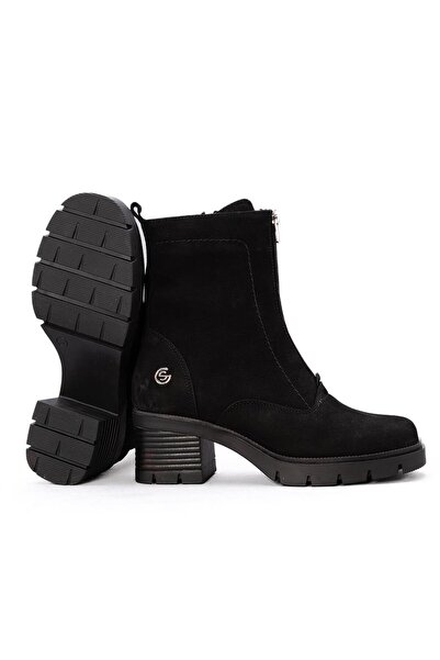 Gusse Γυναικείες μπότες Elvira από γνήσιο δέρμα Nubuck 2426