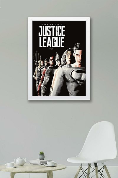 Saturn Ζωγραφική με κορνίζα της Justice League - Ζωγραφική με αφίσα της Justice League