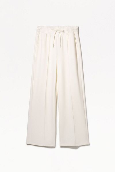 Bershka Soft touch wide-leg trousers
