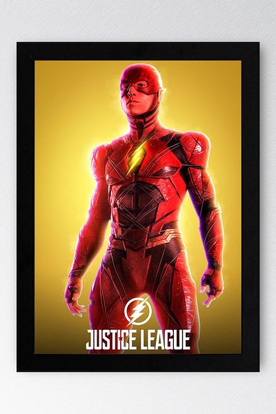 Saturn Justice League The Flash Pictură înrămată - Poster Justice League