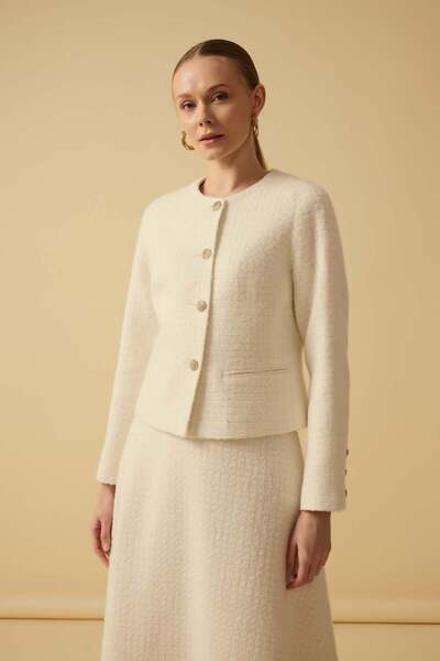 NUR KALAY COLLECTION Jacket Skirt Set