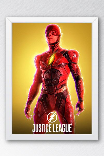 Saturn Justice League The Flash Pictură înrămată - Poster Justice League