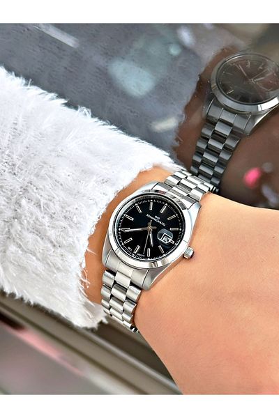 Romanson Steel Band Steel Case Women's Wrist Watch with Calendar 1214.15Sz