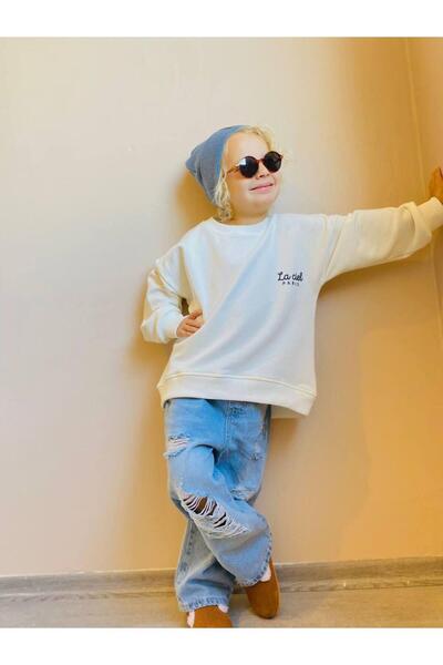 minibambi Hanorac Albastru și Set Jean rupt pentru băieți - De bază