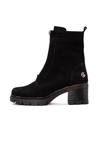 Gusse Γυναικείες μπότες Elvira από γνήσιο δέρμα Nubuck 2426