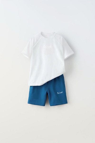 minibambi Costum pentru băiat cu imprimeu Laciel de jos-sus