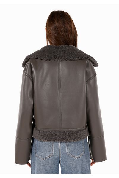 Colin's Pu Coat - Anthracite Women's Model