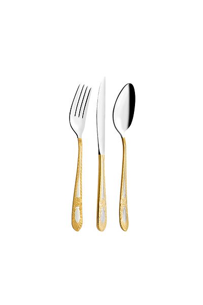 Aryıldız Grand Plus 72 Piece 12 Person Fork Spoon Knife Set
