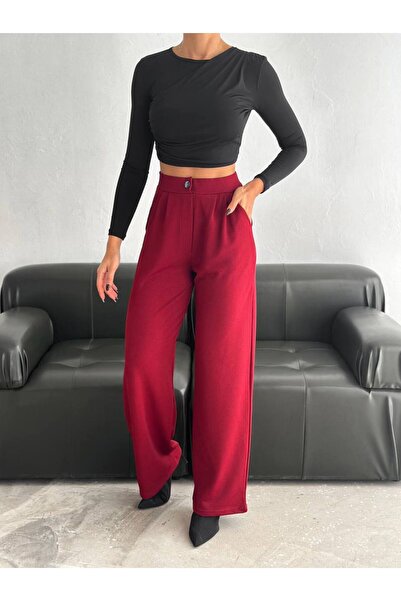 02Lady Fashion ΠΑΝΤΕΛΟΝΙ PALAZZO ΜΕ ΕΛΑΣΤΙΚΟ ΚΝΗΜΗΣ ΜΕ ΚΝΗΜΗ ΜΕ ΚΝΗΜΗ