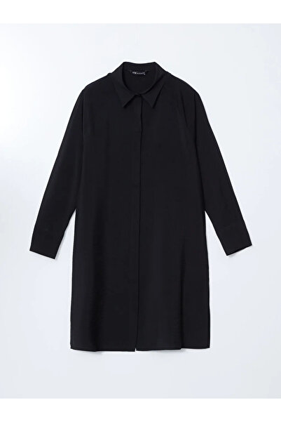 LC Waikiki سترة قميص نسائية سوداء اللون من LCW Modest