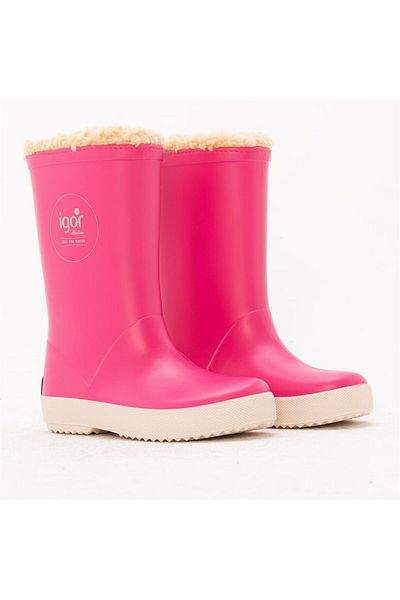 IGOR Splash Nautico Borreguito Fuchsia Girls Rain Boots