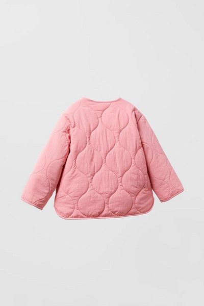Çipil Pink Quilted Baby Coat