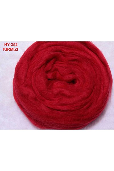 Hobi Keçe MERİNOS YÜNÜ ( 50 gr. Kırmızı rengi)