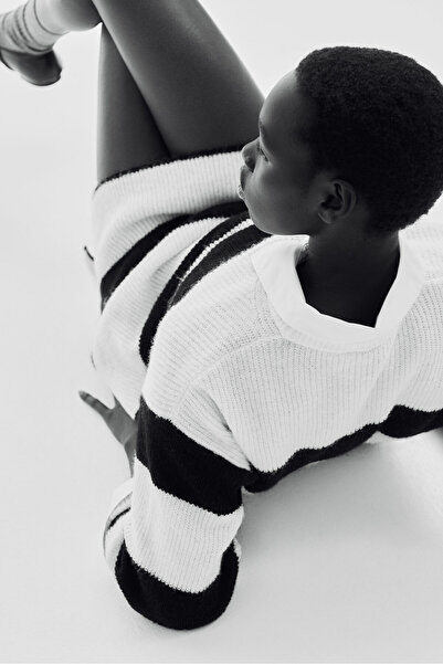 H&M Lastik Örgülü Elbise