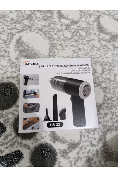 HASUBA Usb Micro Şarjlı Mini Araç Ve Koltuk Süpürgesi