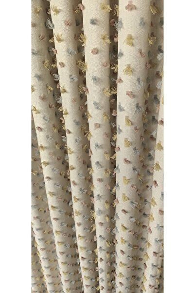 RÜYAPER Fundal cu panou de culoare crem - Seria plisată de lux cu o singură a...