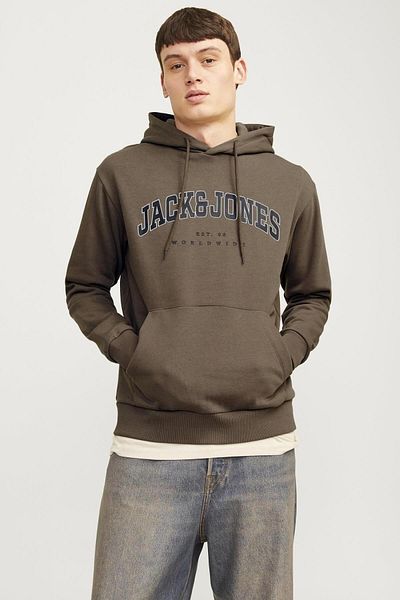 Jack & Jones 12256521 Jjecaleb Varsity Sweat Hood Noos Men's Hoodie Sweatshirt