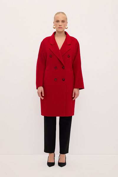 Love My Body Belted Wool Blend Coat