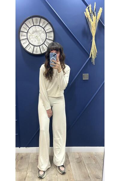 Flow Ekru Fitilli Takım