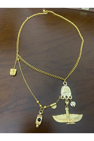 Jovela Altin isis misir tanriçasi etnik bohem zincir kolye
